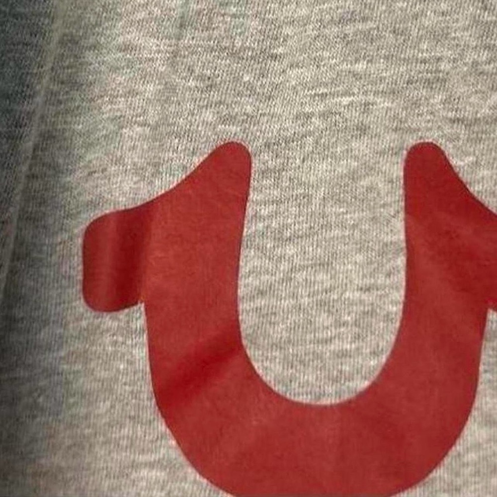 Men’s True Religion Tee Logo Grey Size Large - Picture 3 of 5